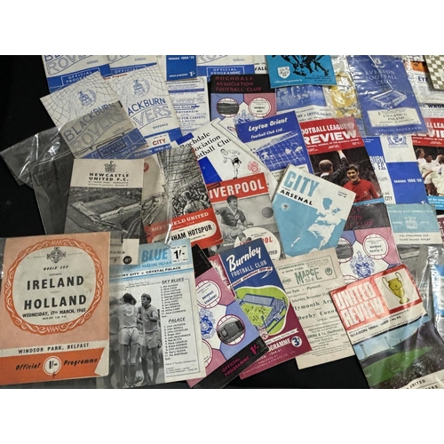 198 - Large collection of 1950-1960s Football programmes including England v Poland in 1966 and the 1952 R... 