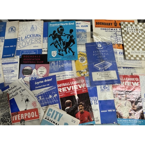 198 - Large collection of 1950-1960s Football programmes including England v Poland in 1966 and the 1952 R... 