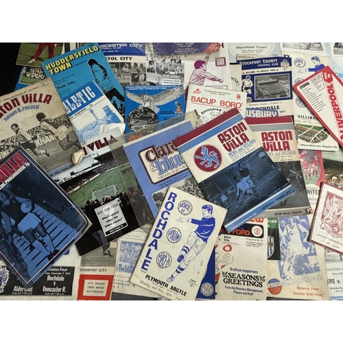 199 - Large Collection of Football programmes from the 1970-80s including Bury, Huddersfield, Villa, Ipswi... 