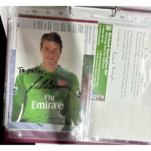 204 - Folder of Aprox 50 signings including Jars Lehmann, AndyTownsend and Many more