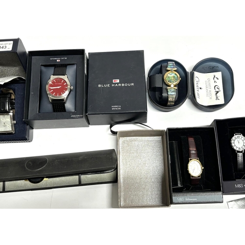 258 - Seven Boxed watches including Limit, Avia and Le Chait