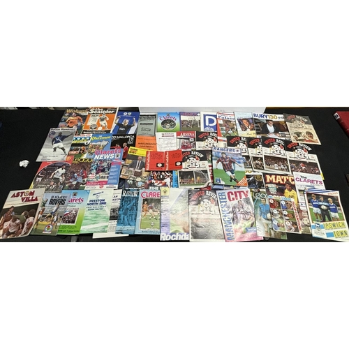 206 - Collection of football programmes from 1980s onwards including Manchester United and Burnley