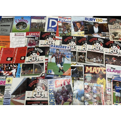 206 - Collection of football programmes from 1980s onwards including Manchester United and Burnley