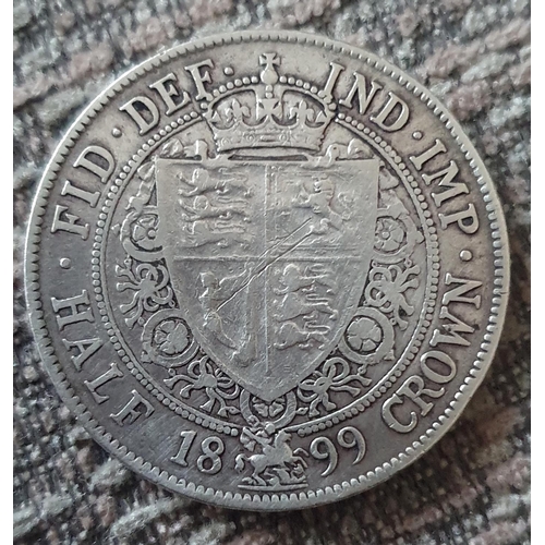 277 - Queen Victoria 1899, 925 silver half crown