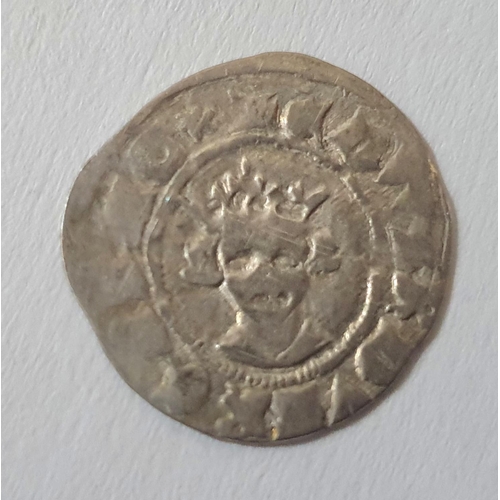 281 - Unidentified, middle ages British silver penny with crowned king,

0.6 grams