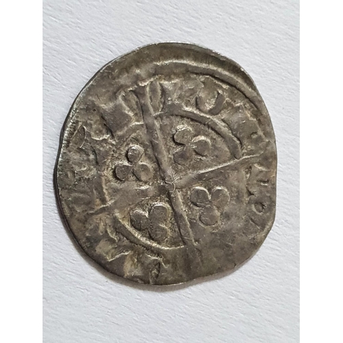 281 - Unidentified, middle ages British silver penny with crowned king,

0.6 grams