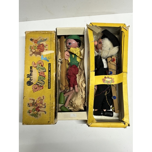 238 - 2 Boxed Pelham Puppets