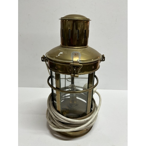 243 - Brass Hanging lamp