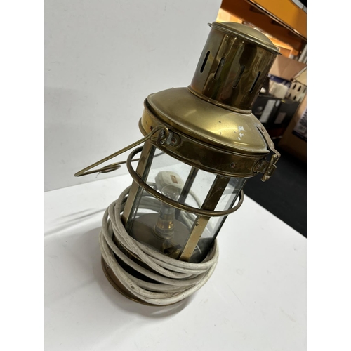 243 - Brass Hanging lamp