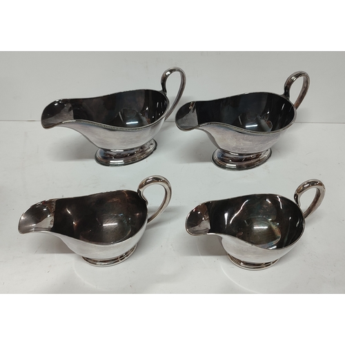 244 - Collection of various metalware including Mappin & Webb and Elkington gravy boats, a Linton Copper j... 