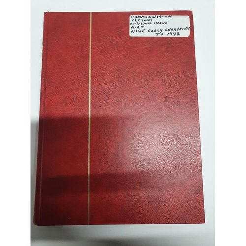 297 - red album of Commonwealth Islands including a good collection of NUIE over-prints to 1982 etc, many ... 