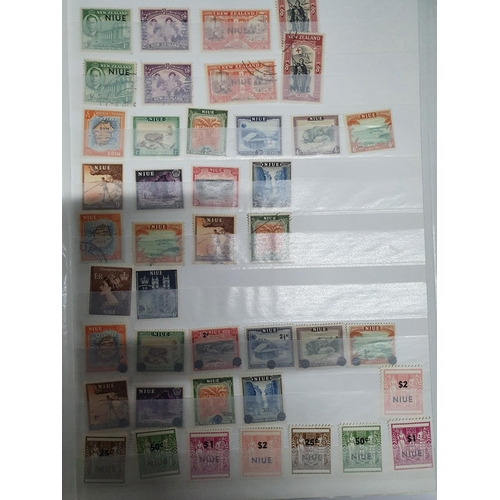 297 - red album of Commonwealth Islands including a good collection of NUIE over-prints to 1982 etc, many ... 