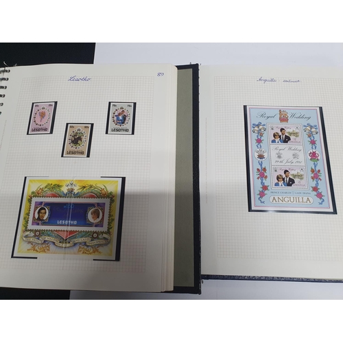 298 - Two albums containing Commonwealth MU sets and mini-sheets relating to the wedding of Prince Charles... 