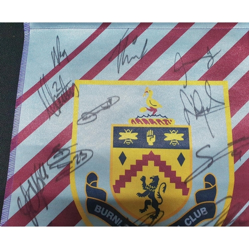 112 - Pair of Burnley FC Pennants Signed (2)