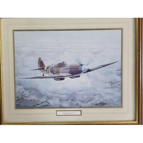47 - Thomas Gower limited edition signed print of an RAF modern bomber together with 3 other RAF framed p... 