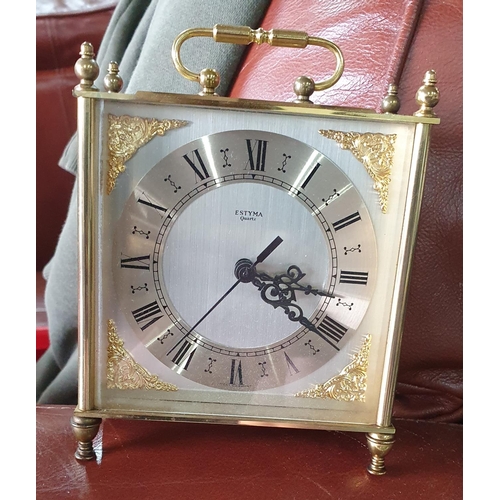 334 - Modern Estyma battery carriage clock