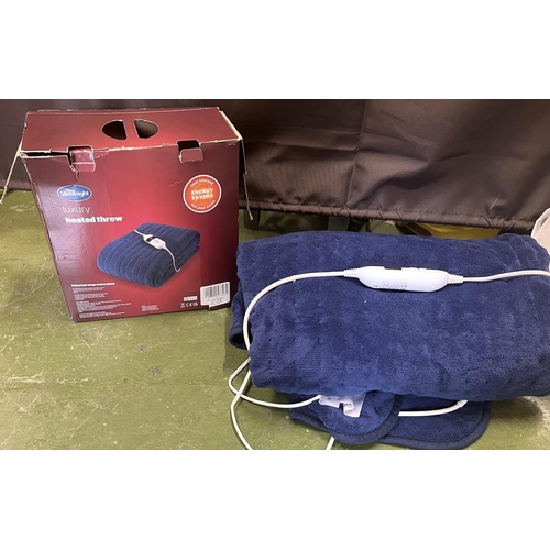 347 - Silent Night heated throw along with another