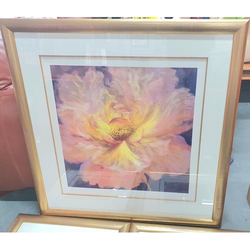 370 - Nel Whatmore (born 1962) large floral screen print, signed in pencil, limited edition of 395 togethe... 