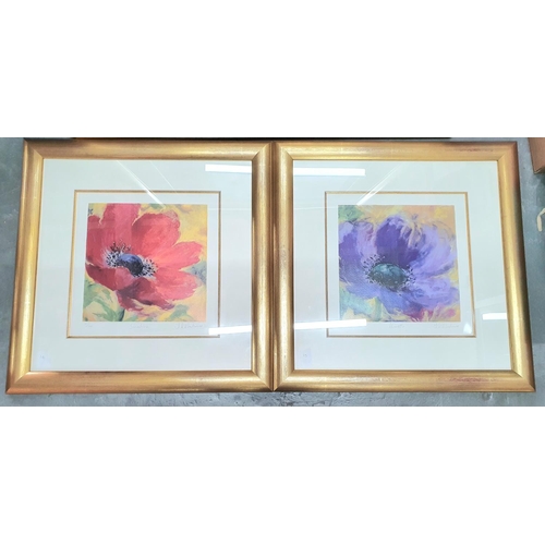 370 - Nel Whatmore (born 1962) large floral screen print, signed in pencil, limited edition of 395 togethe... 