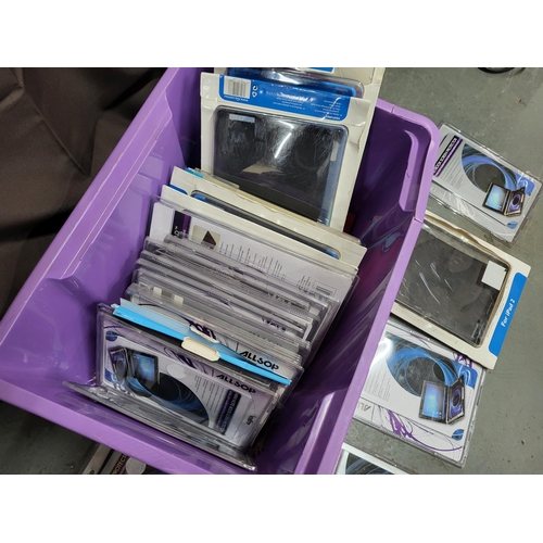406 - Box of various ipad covers and NoteBook screen protectors (Qty)