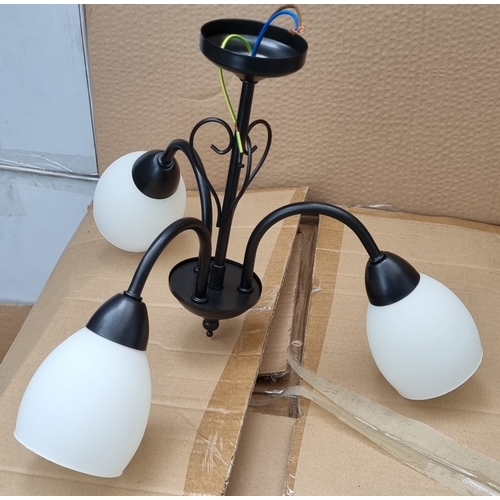529 - Large collection of various fine quality boxed modern lighting approx. 120 lights in total includes ... 