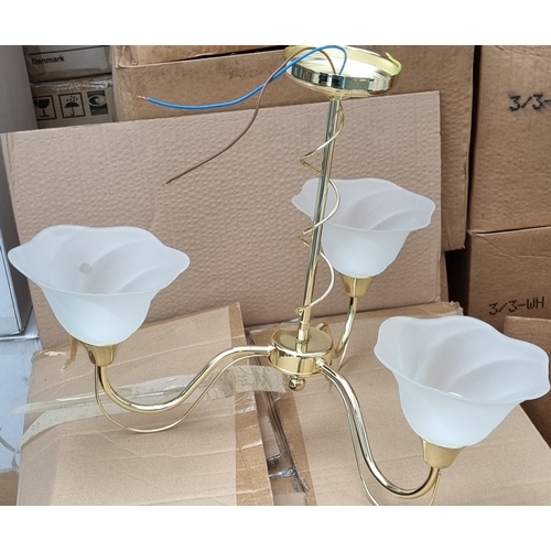 529 - Large collection of various fine quality boxed modern lighting approx. 120 lights in total includes ... 