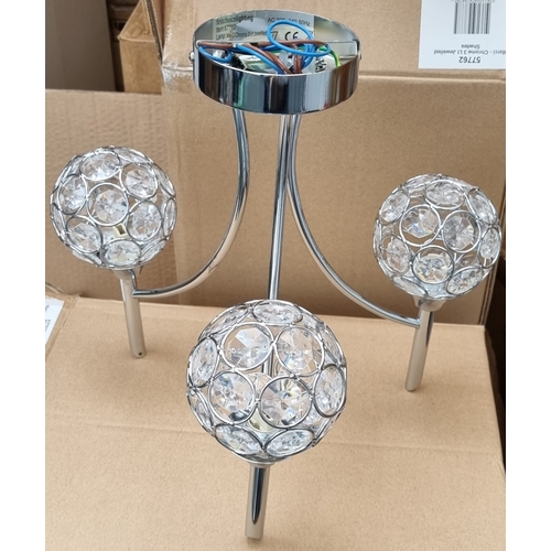 529 - Large collection of various fine quality boxed modern lighting approx. 120 lights in total includes ... 