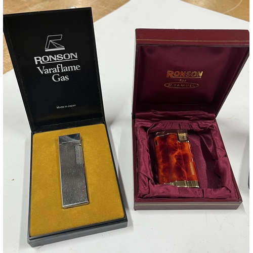 521 - Quantity of seven Ronson lighters, including six boxed examples (7)