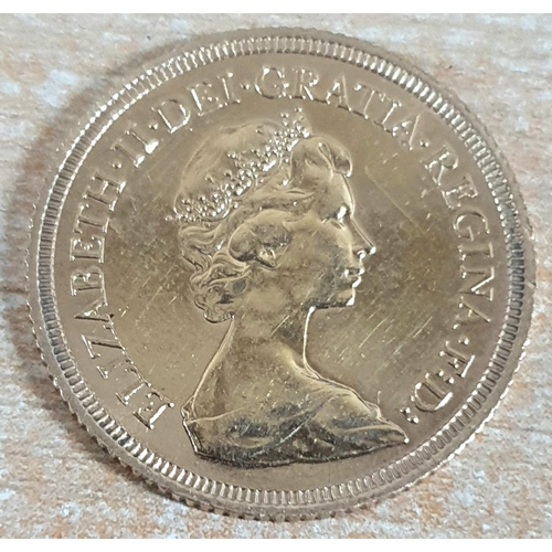 261 - Queen Elizabeth II 1976 full sovereign,

8 grams