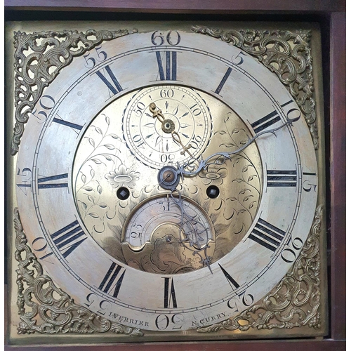 141 - An 18th century eight-day longcase clock by James Verrier, North Curry, Somerset in oak case, circa ... 