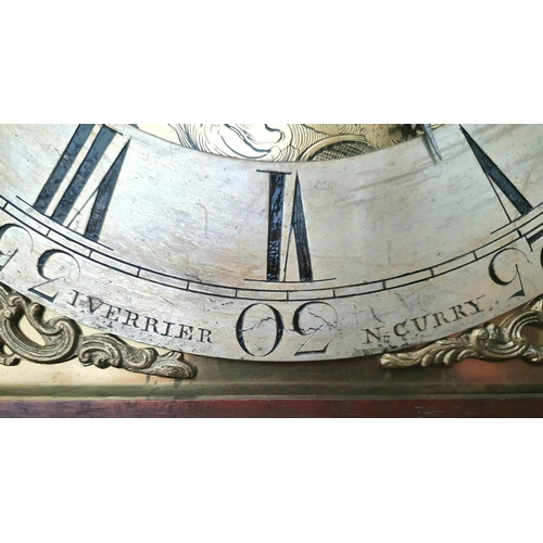 141 - An 18th century eight-day longcase clock by James Verrier, North Curry, Somerset in oak case, circa ... 