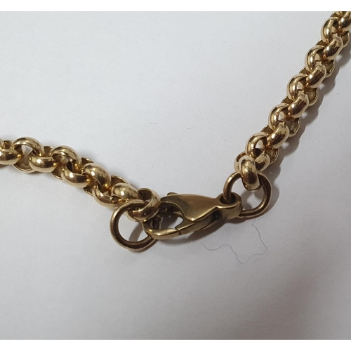 5 - 9ct yellow gold gents link chain,

36.5 grams          70cm long