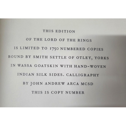 156 - BOOKBINDERS EDITION - The Lord of the Rings, Folio Society limited edition of 1750, Tolkien, J.R.R. ... 