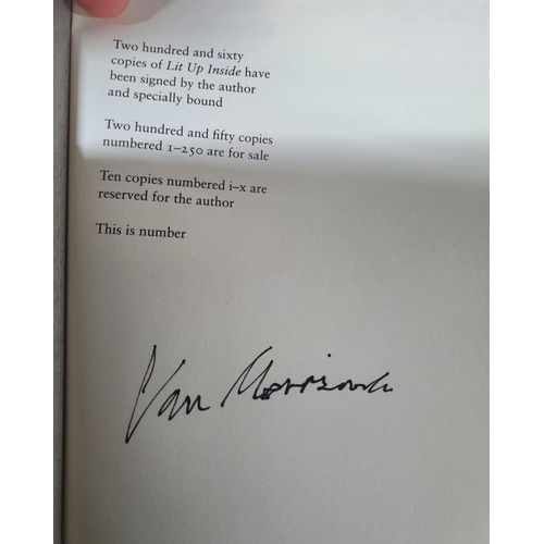 158 - BOOKBINDERS COPY - The Selected Lyrics of Van Morrison: Lit Up Inside (Signed) Van Morrison Publishe... 