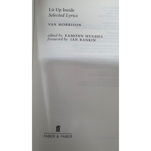 158 - BOOKBINDERS COPY - The Selected Lyrics of Van Morrison: Lit Up Inside (Signed) Van Morrison Publishe... 