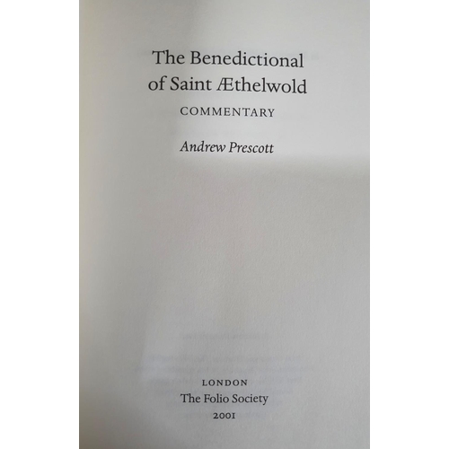 161 - BOOKBINDERS COPY - Folio Society 2001, The Benedictional of Saint Aethelwold, limited edition of 100... 