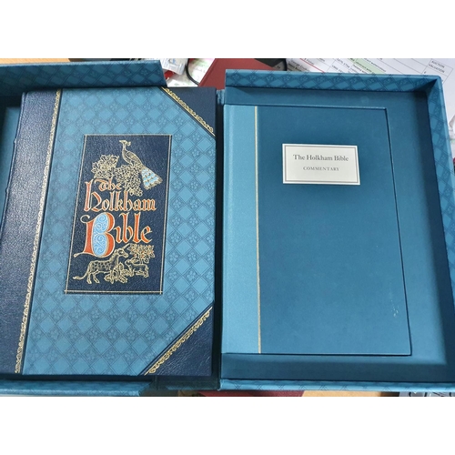 172 - BOOKBINDERS COPY - The Holkam Bible, Folio Society, 2007, limited to 1750 editions, with companion c... 