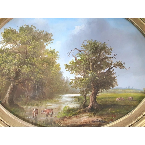 177 - Attributed to George MARKS (act.1876-1922) oval oil on board 