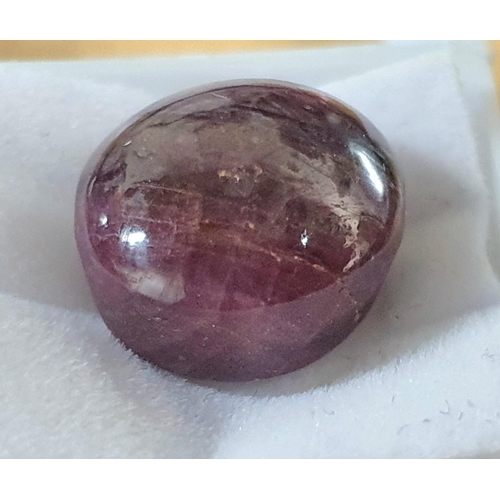 193 - 19.85cts OVAL CABOCHON natural Star Ruby from AFRICA