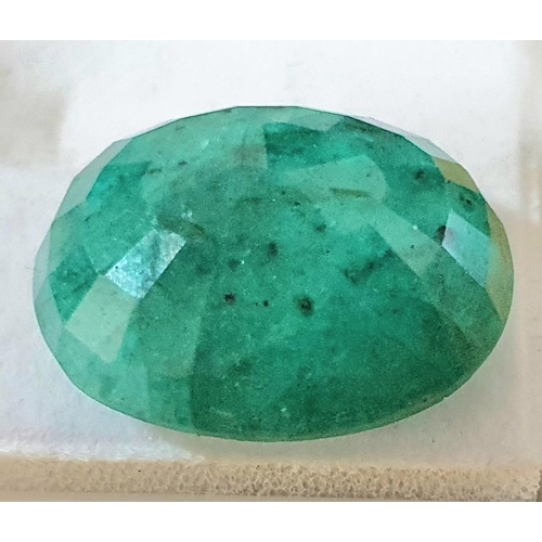 197 - 11.60cts Natural OVAL CUT EMERALD  from  COLUMBIA,

TREATMENT - Only standard oiling