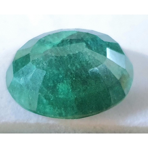 198 - 35.55cts Natural OVAL CUT EMERALD  from  COLUMBIA,

TREATMENT - Only standard oiling