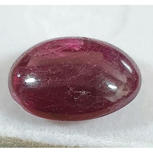 203 - Natural, untreated 19.50ct SANGRE PIGEON CABOCHON RUBY