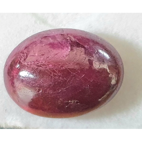 203 - Natural, untreated 19.50ct SANGRE PIGEON CABOCHON RUBY