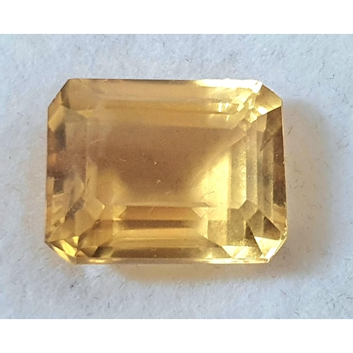 213 - Natural, untreated, 16.42ct cushion cut CITRINE from MADIERA