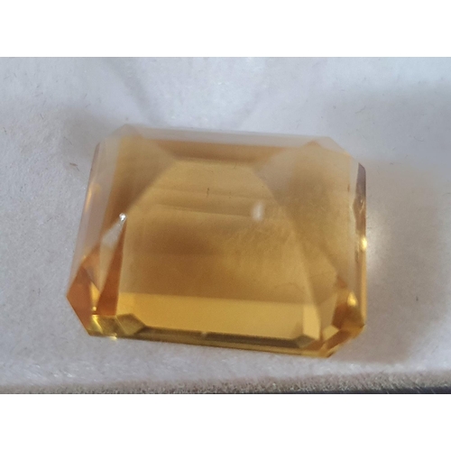 214 - Natural, untreated, 20.65ct cushion cut CITRINE from MADIERA