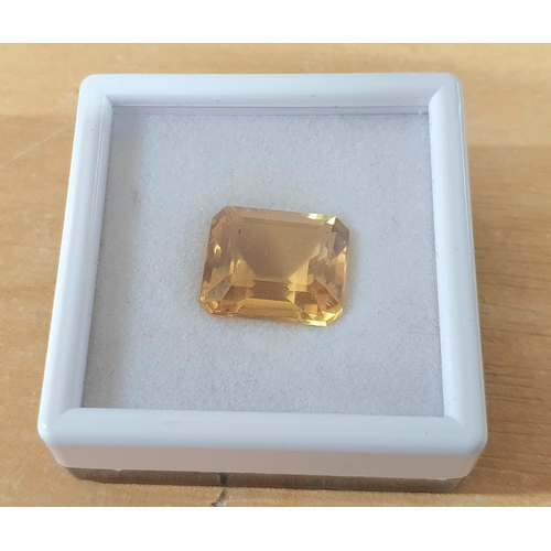 214 - Natural, untreated, 20.65ct cushion cut CITRINE from MADIERA