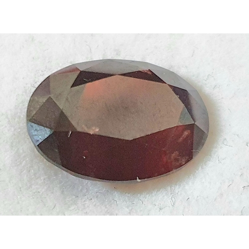 218 - Natural, untreated, 12.65CT APESSERTITE GARNET deep red colour, OVAL SHAPE, MASTER CUT