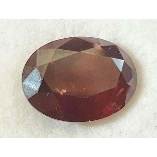 218 - Natural, untreated, 12.65CT APESSERTITE GARNET deep red colour, OVAL SHAPE, MASTER CUT