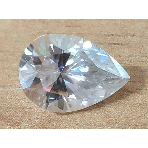 220 - 3.80ct, PEAR CUT MIOSSANITE