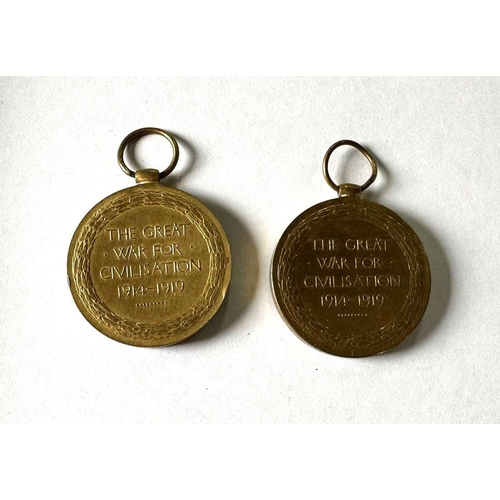 512 - 2 WW1 victory medals (no ribbons)